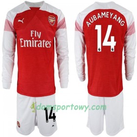 Koszulka Arsenal Pierre-Emerick Aubameyang 14 Dziecięcy Domowe Koszulki Piłkarskie 2018-2019 Długi Rękaw